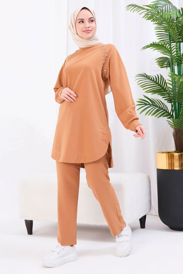 Tunik+Pantolon Vizon - 22061 VİZON
