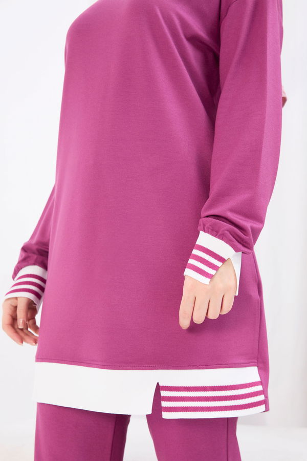 Tunik+Pantolon Mor - 22066 MOR