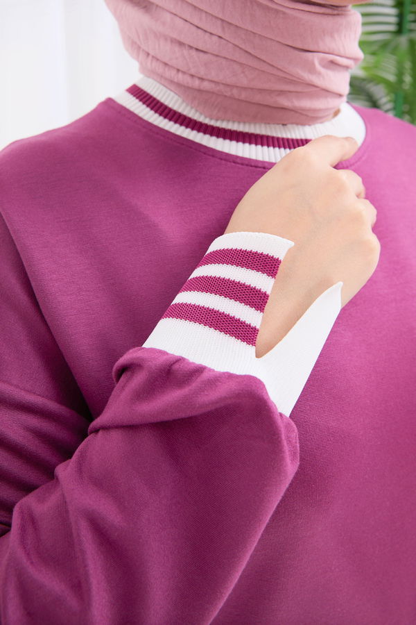 Tunik+Pantolon Mor - 22066 MOR
