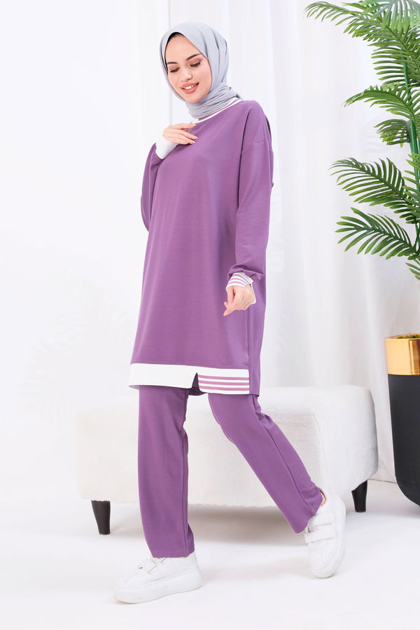 Tunik+Pantolon Mürdüm - 22066 MÜRDÜM