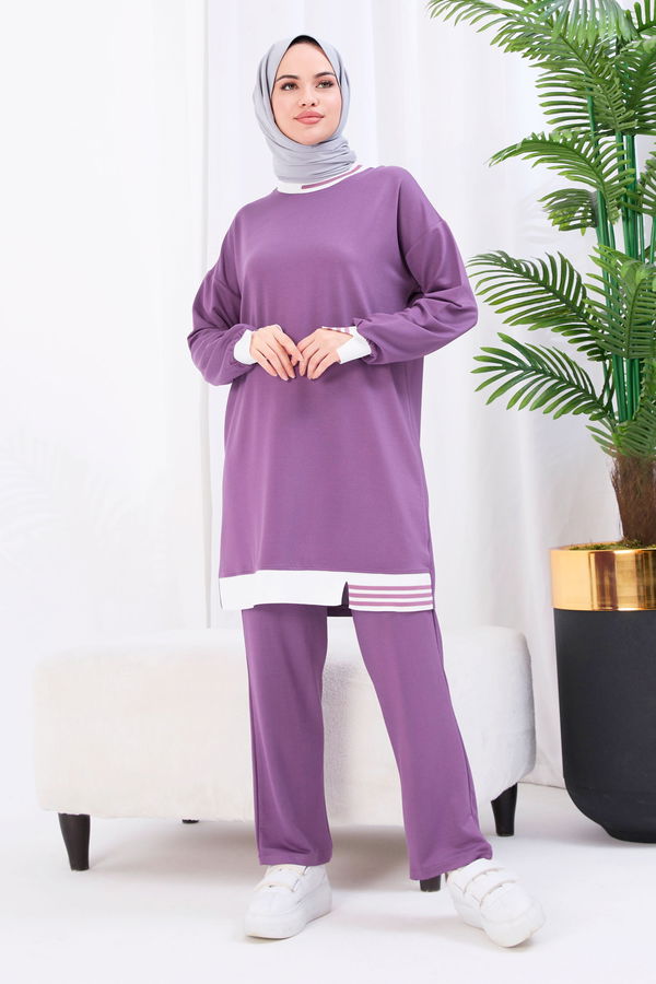 Tunik+Pantolon Mürdüm - 22066 MÜRDÜM