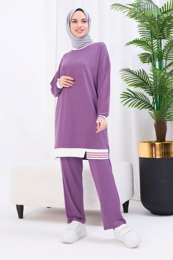 Tunik+Pantolon Mürdüm - 22066 MÜRDÜM
