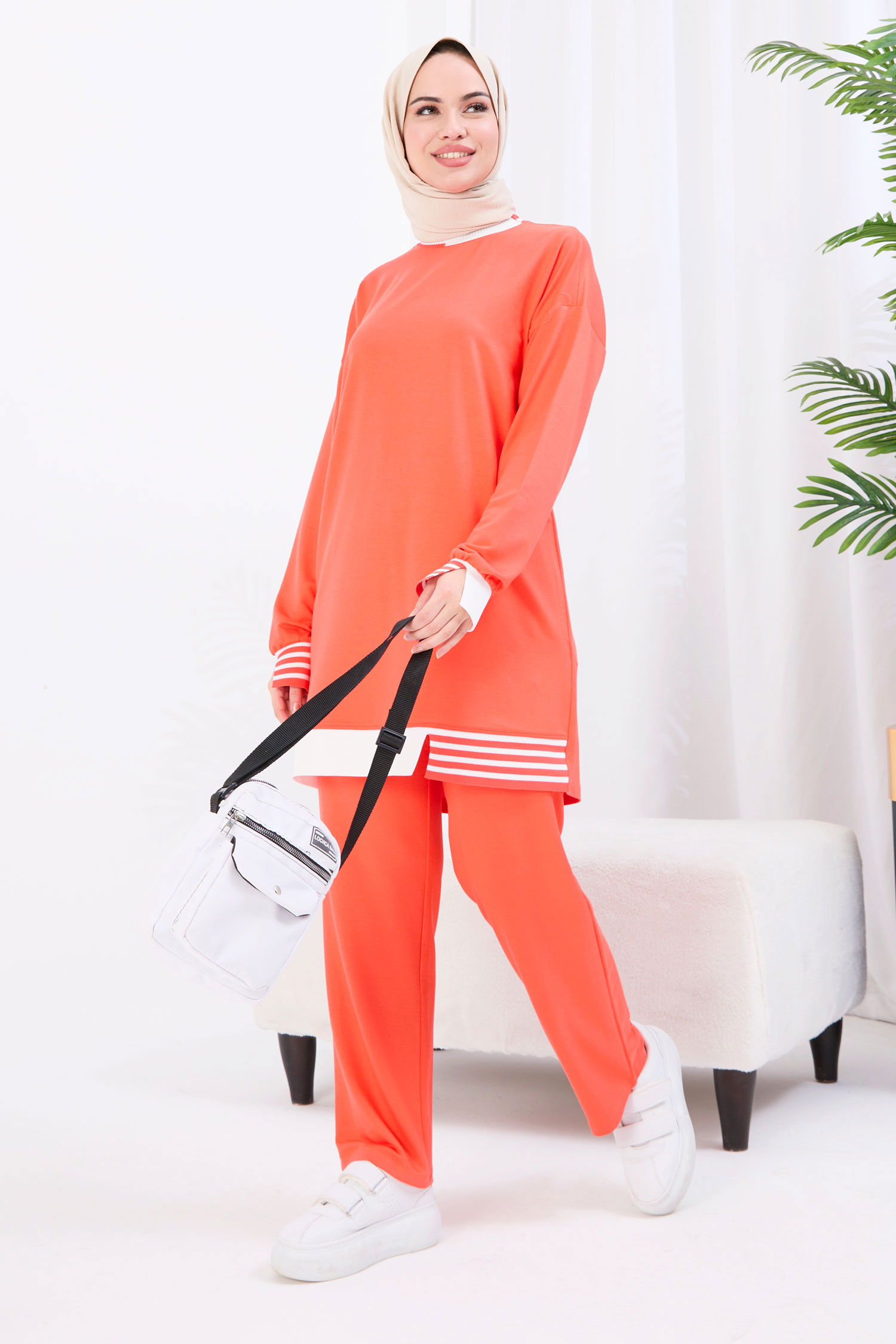 Tunik+Pantolon Turuncu - 22066 TURUNCU