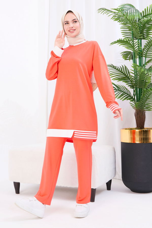 Tunik+Pantolon Turuncu - 22066 TURUNCU