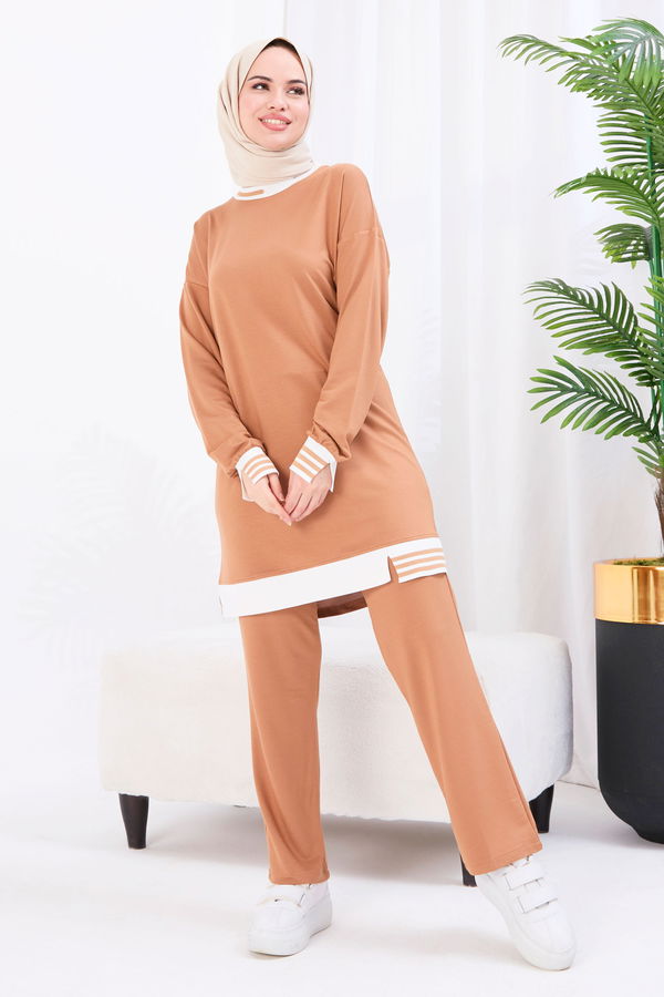 Tunik+Pantolon Vizon - 22066 VİZON