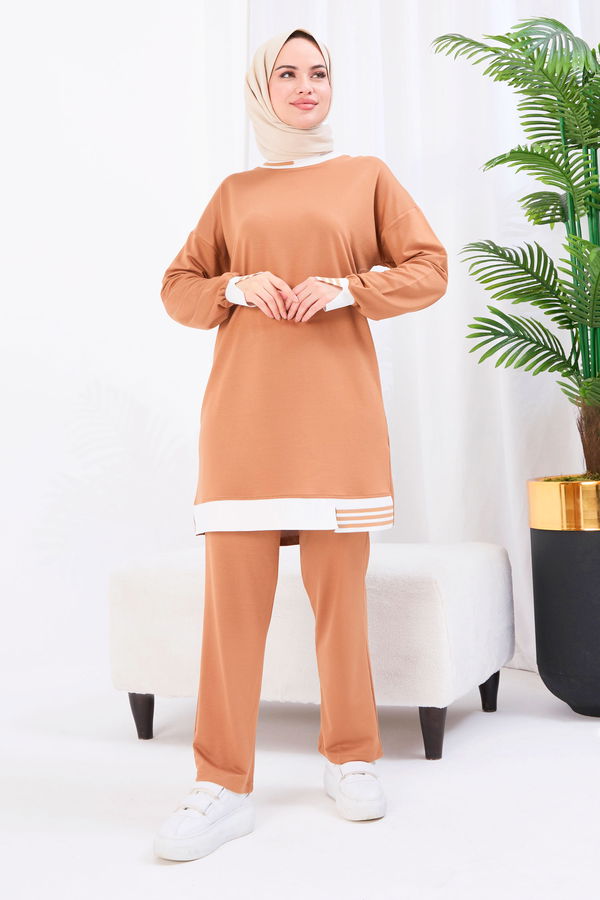 Tunik+Pantolon Vizon - 22066 VİZON