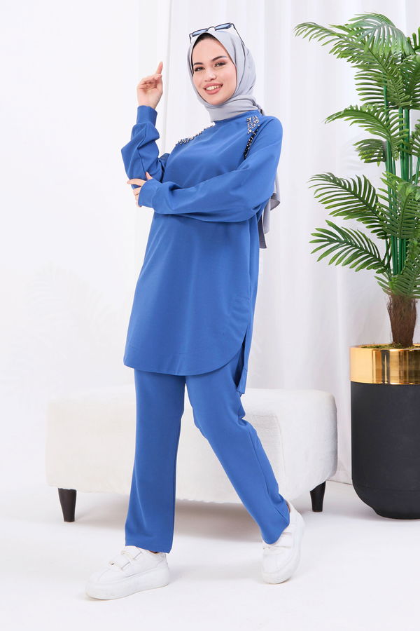 Tunik+Pantolon Mavi - 22061 MAVİ