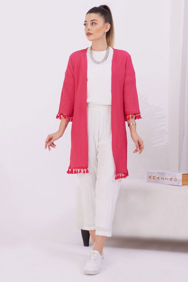 Kimono Fuşya - 22023 FUŞYA