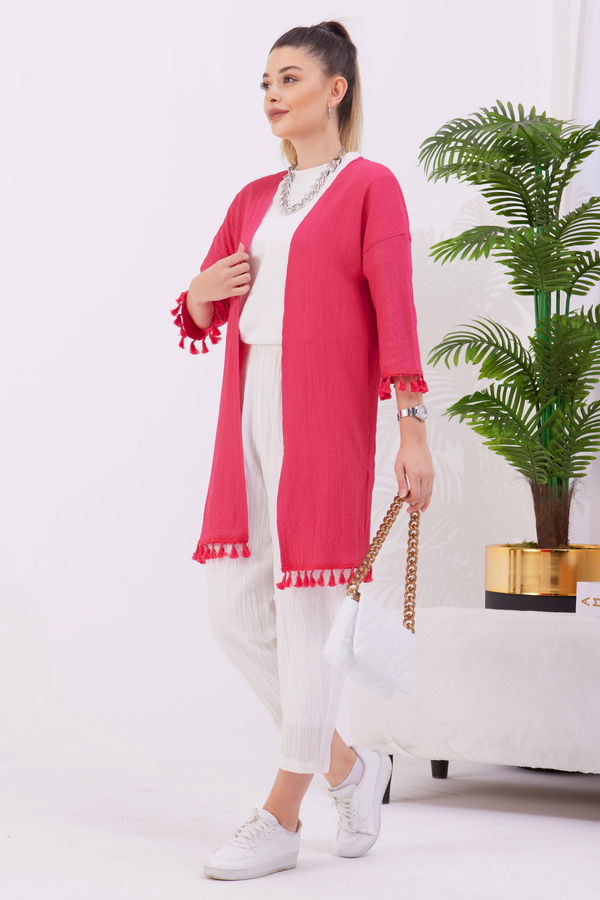 Kimono Fuşya - 22023 FUŞYA