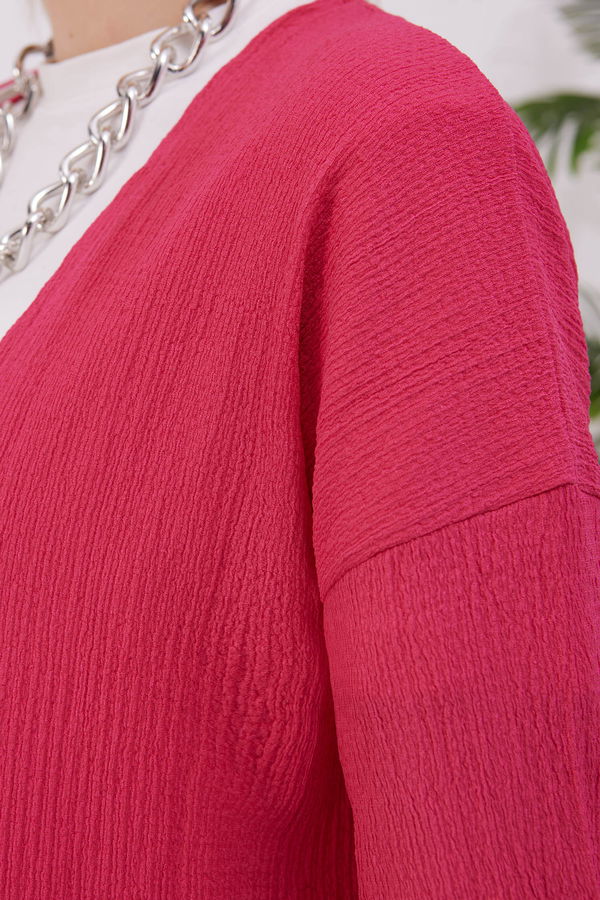 Kimono Fuşya - 22023 FUŞYA