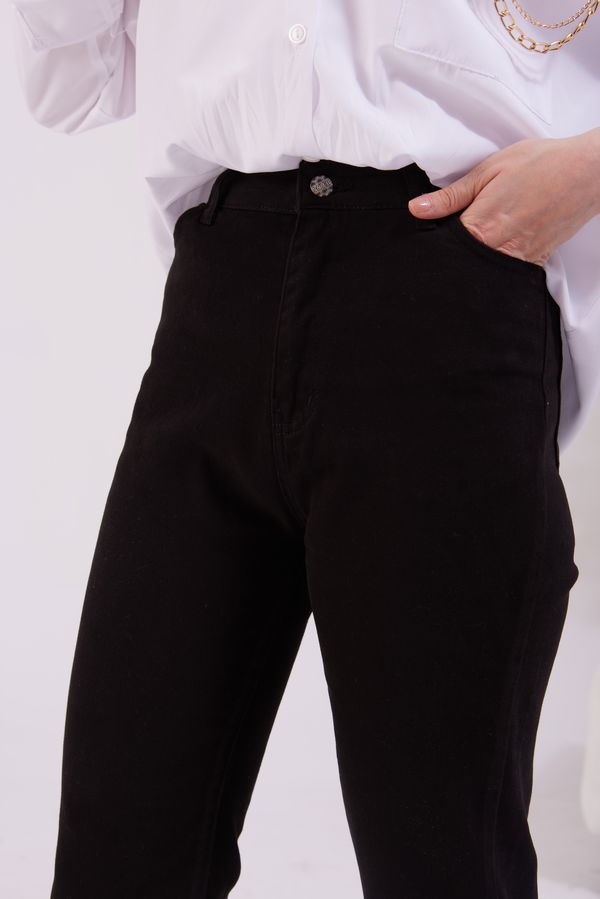 Gabardin Pantolon Siyah - 11396