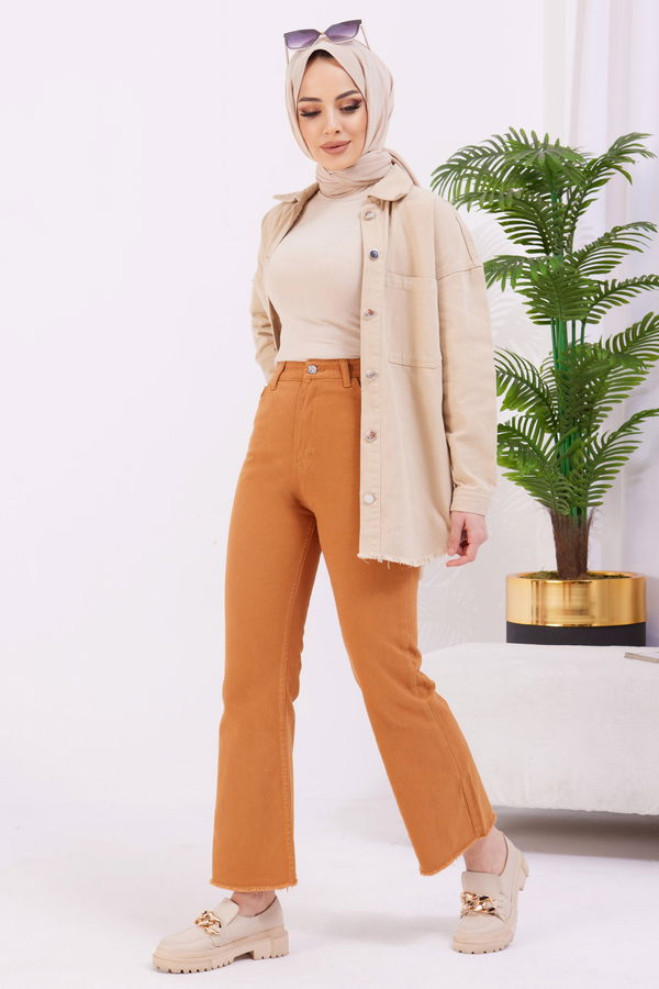 Gabardin Pantolon Taba - 11396