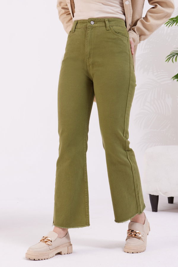 Gabardin Pantolon Yeşil - 11396