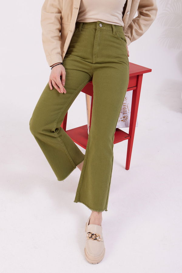 Gabardin Pantolon Yeşil - 11396