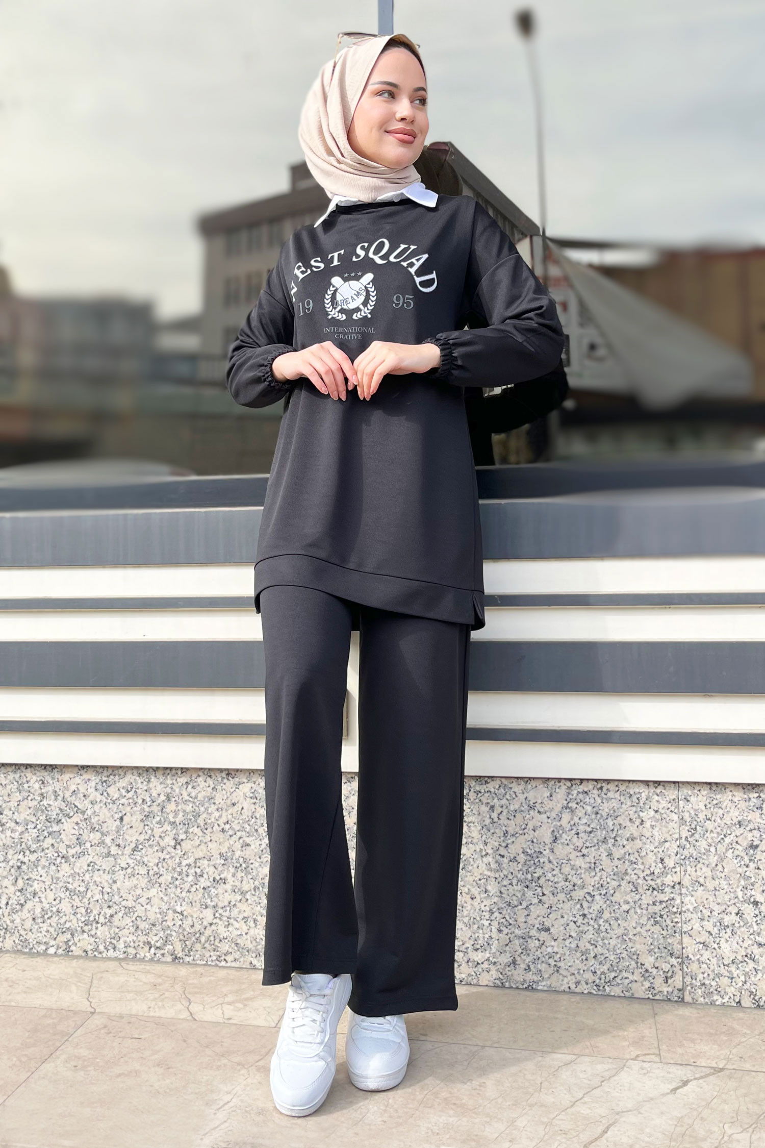 Tunik Pantolon Siyah - 11447
