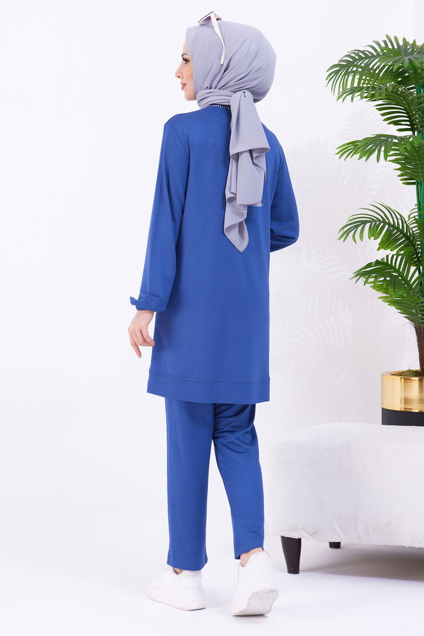 Tunik+Pantolon Mavi - 22062