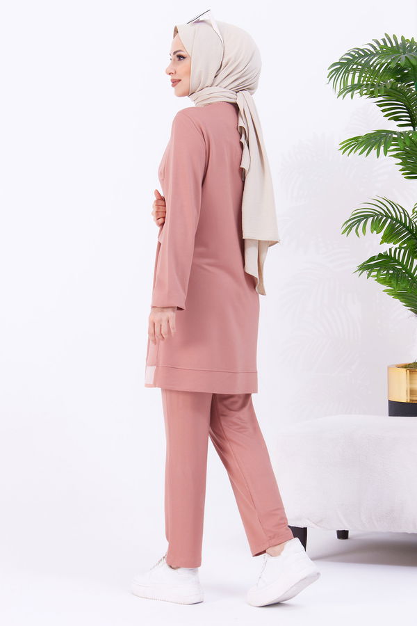 Tunik+Pantolon Pembe - 22062 PEMBE