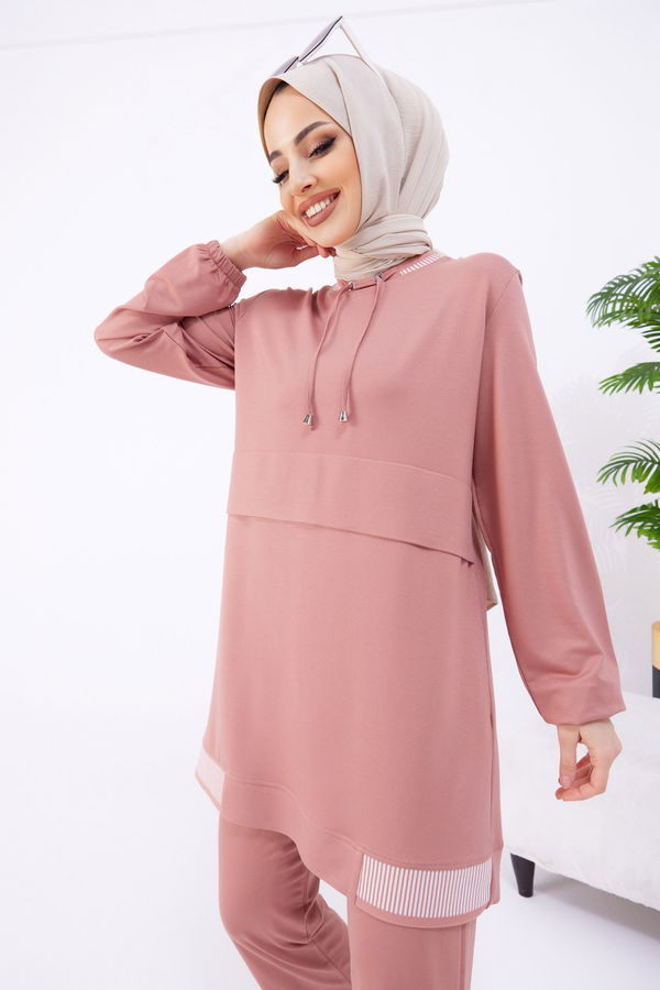 Tunik+Pantolon Pembe - 22062 PEMBE