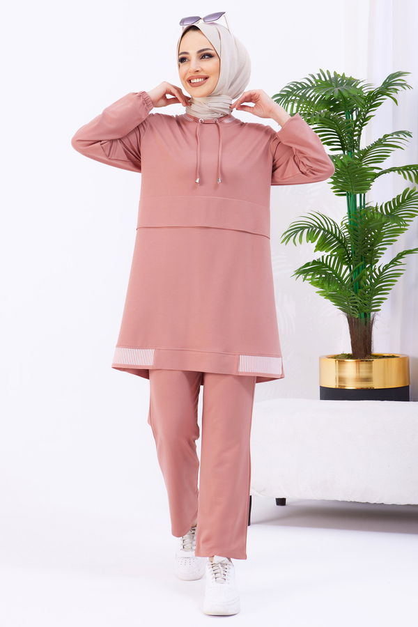 Tunik+Pantolon Pembe - 22062 PEMBE