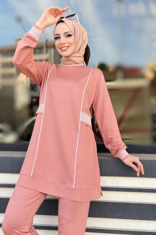 Tunik+Pantolon Pembe - 22063