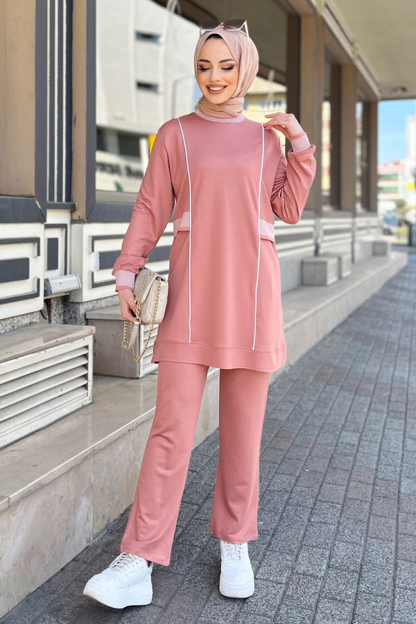 Tunik+Pantolon Pembe - 22063