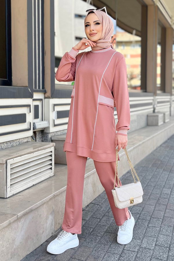 Tunik+Pantolon Pembe - 22063