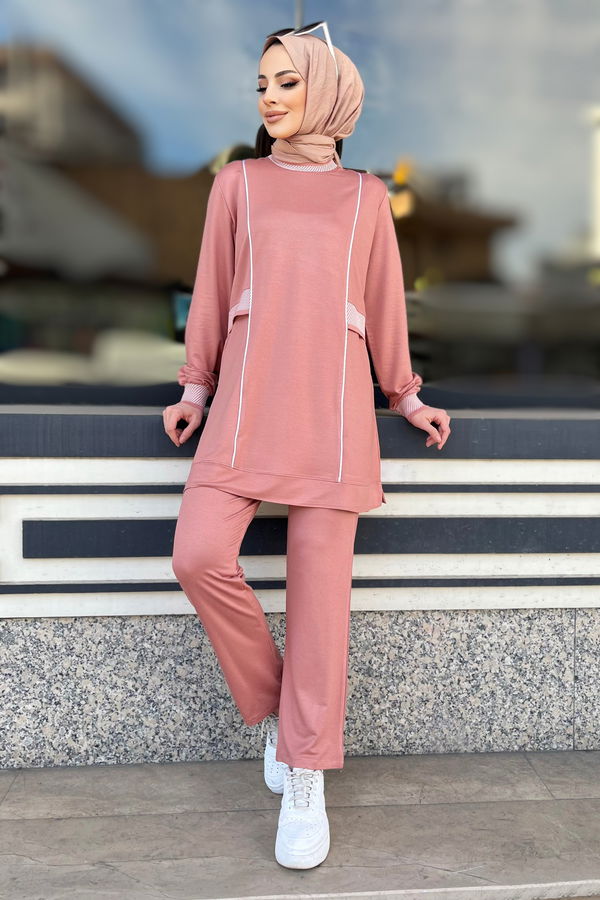 Tunik+Pantolon Pembe - 22063