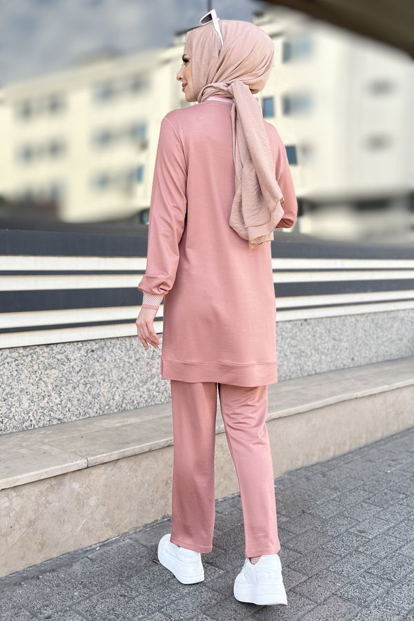 Tunik+Pantolon Pembe - 22063