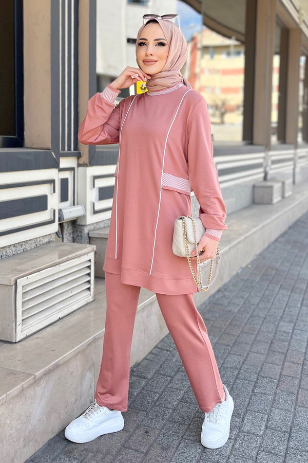 Tunik+Pantolon Pembe - 22063
