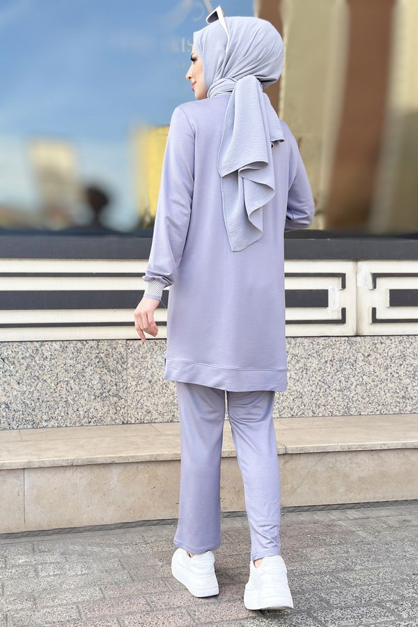 Tunik+Pantolon Gri - 22063