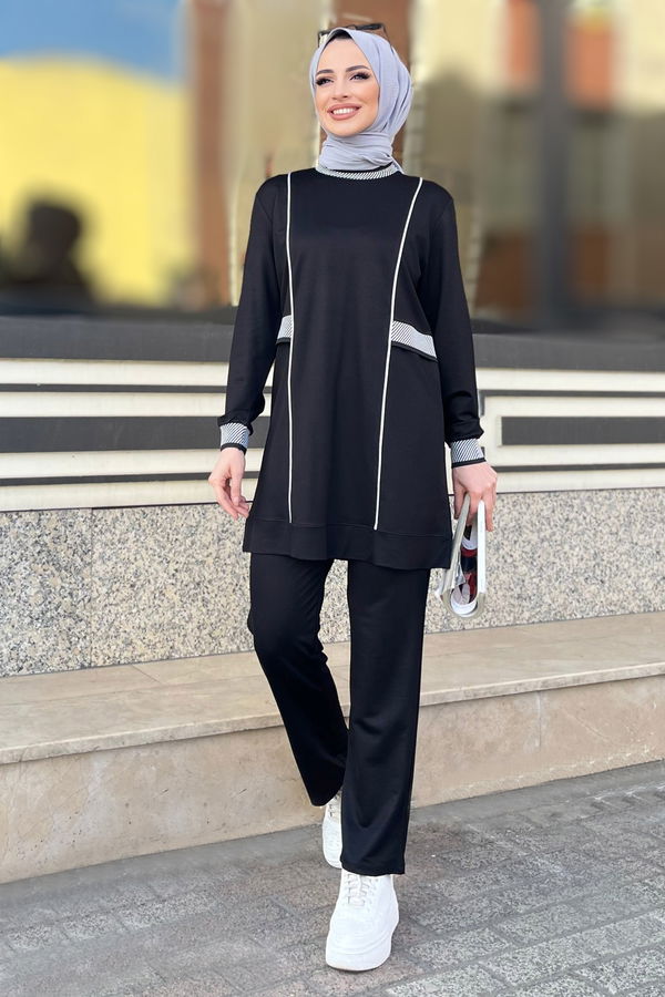Tunik+Pantolon Siyah - 22063 SİYAH
