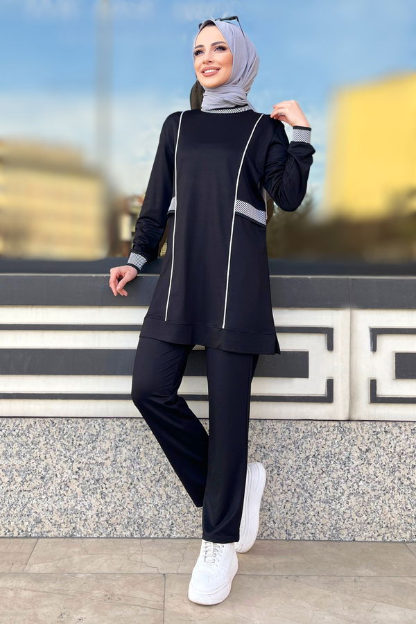 Tunik+Pantolon Siyah - 22063 SİYAH
