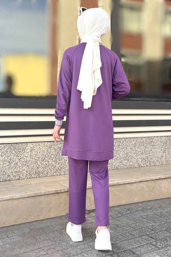 Tunik+Pantolon Lila - 22065