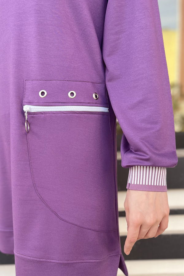Tunik+Pantolon Lila - 22065
