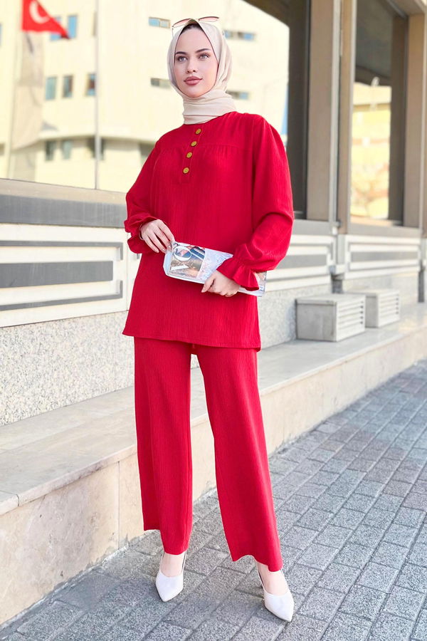 Tunik Pantolon Kırmızı - 11438