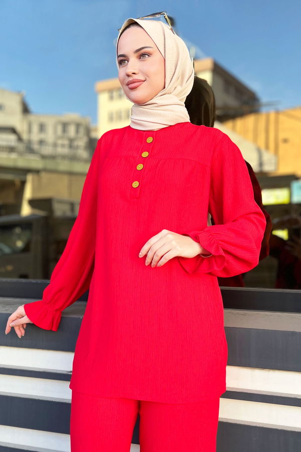 Tunik Pantolon Kırmızı - 11438