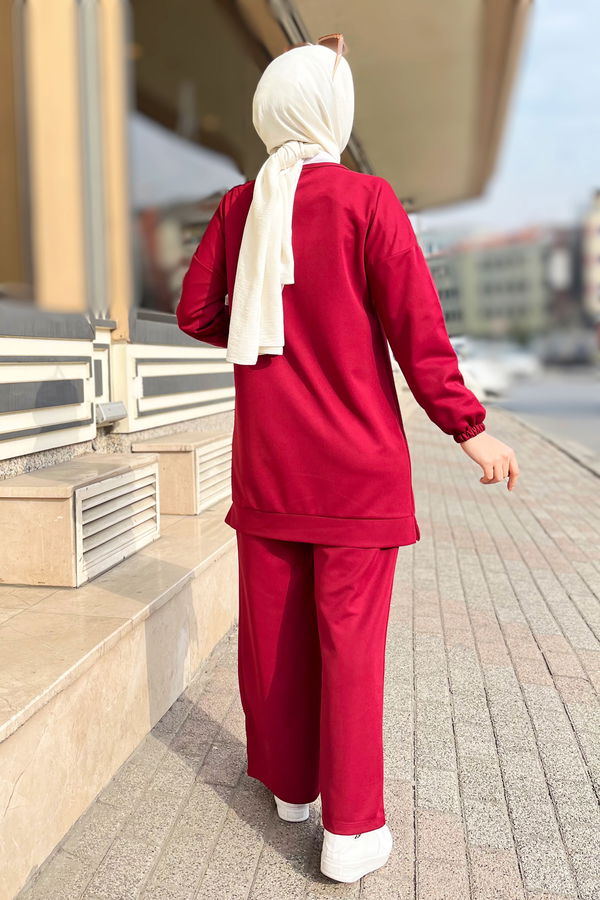 Tunik Pantolon Bordo - 11447 BORDO
