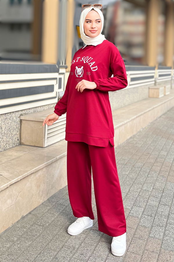 Tunik Pantolon Bordo - 11447 BORDO