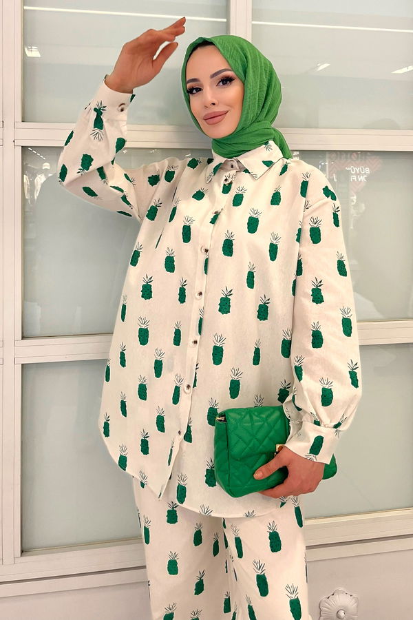 Gömlek+Pantolon Yeşil - 11455