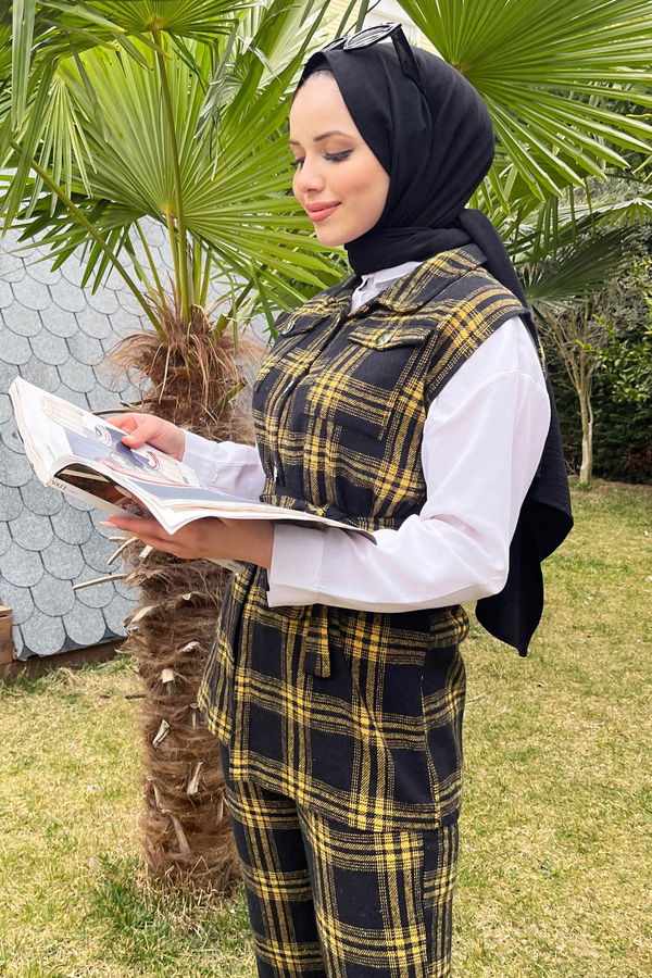 Yelek+Pantolon Sarı - 11332