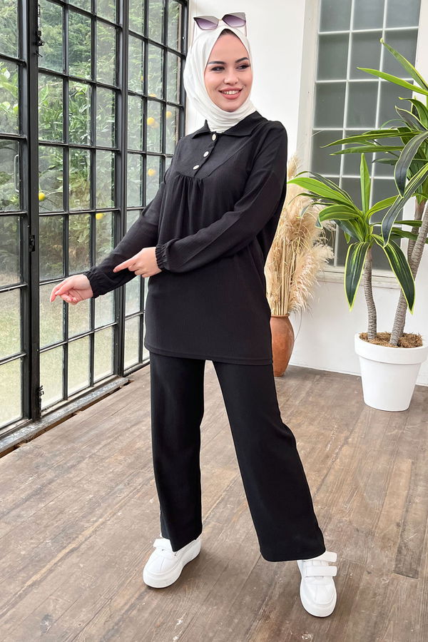 Tunik Pantolon Siyah - 11453
