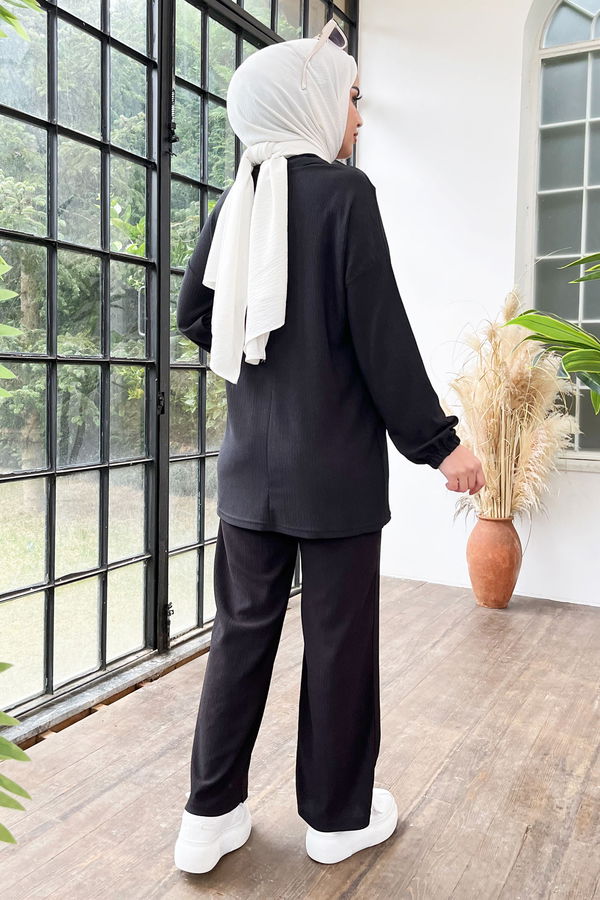 Tunik Pantolon Siyah - 11453
