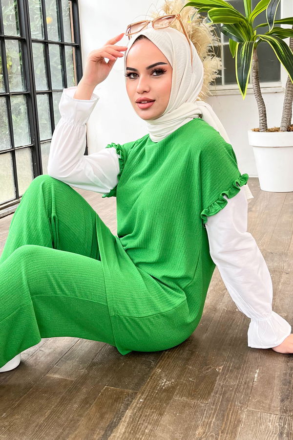 Tunik Pantolon Yeşil - 11454 YEŞİL
