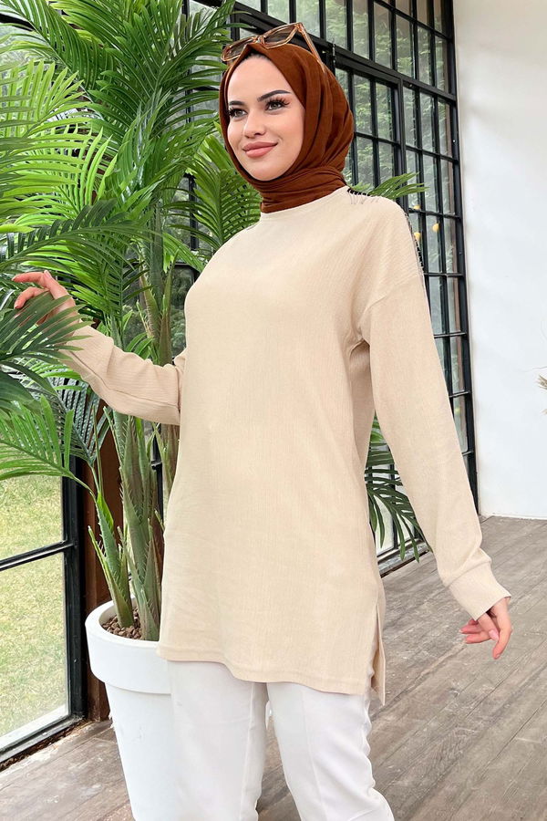 Tunik Bej - 22186 BEJ