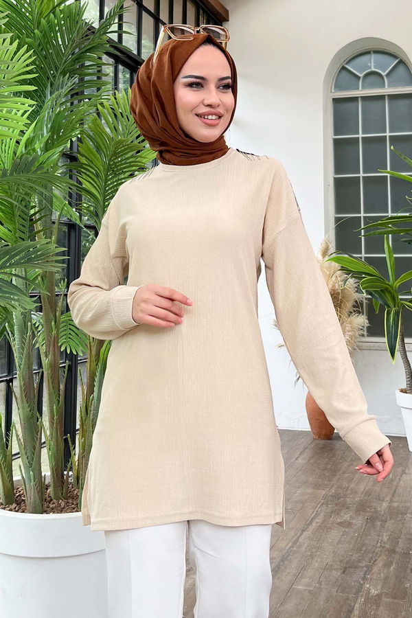 Tunik Bej - 22186 BEJ