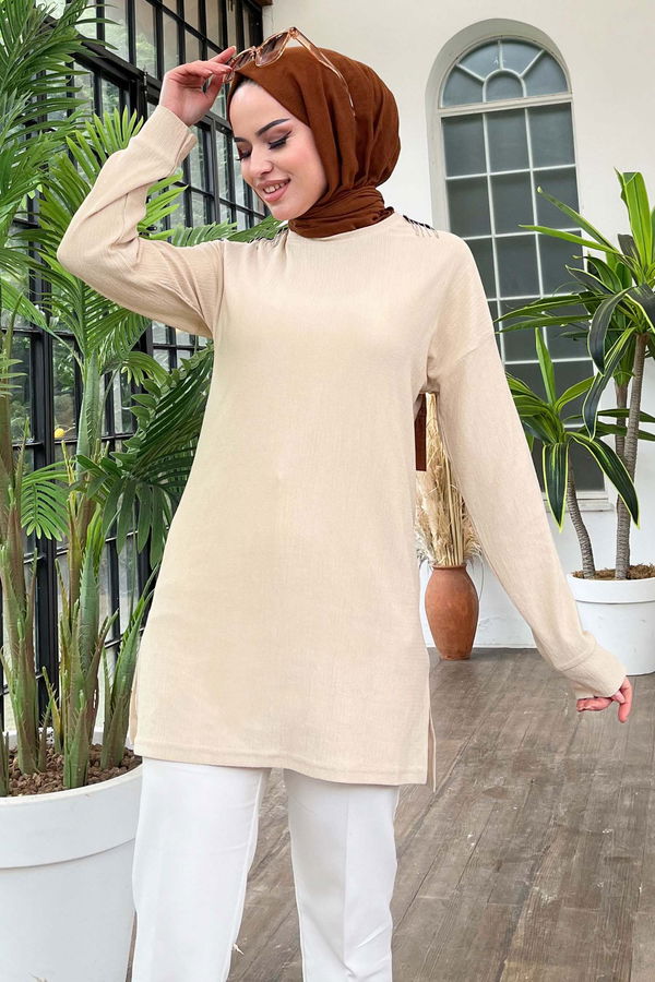 Tunik Bej - 22186 BEJ