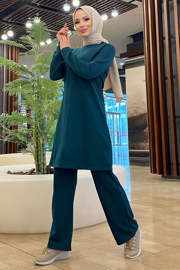 Tunik Pantolon Yeşil - 11356