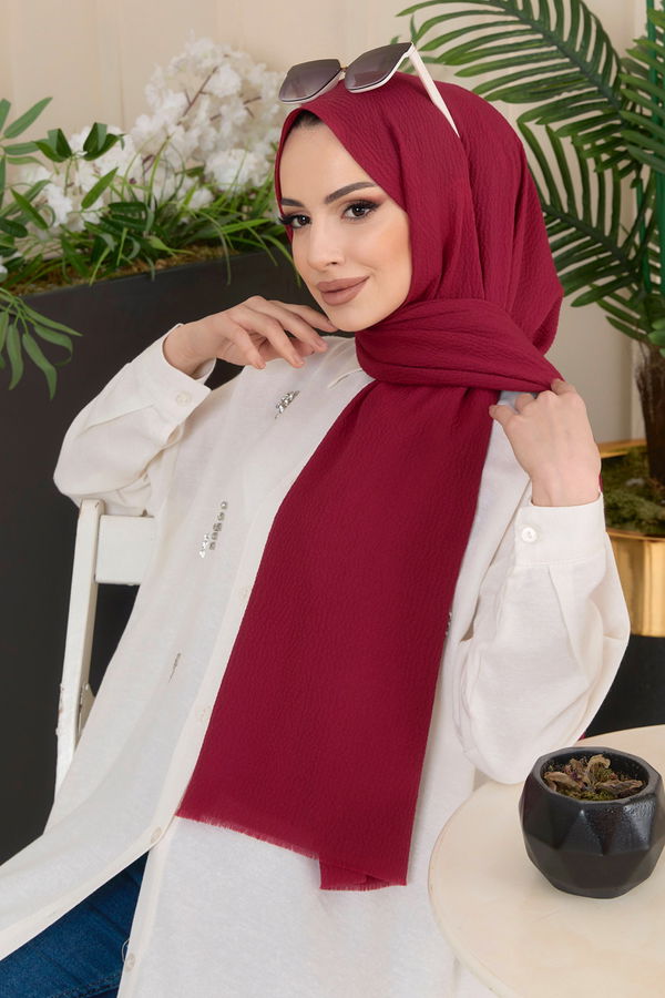 Mio Cazz Şal Bordo - 22172