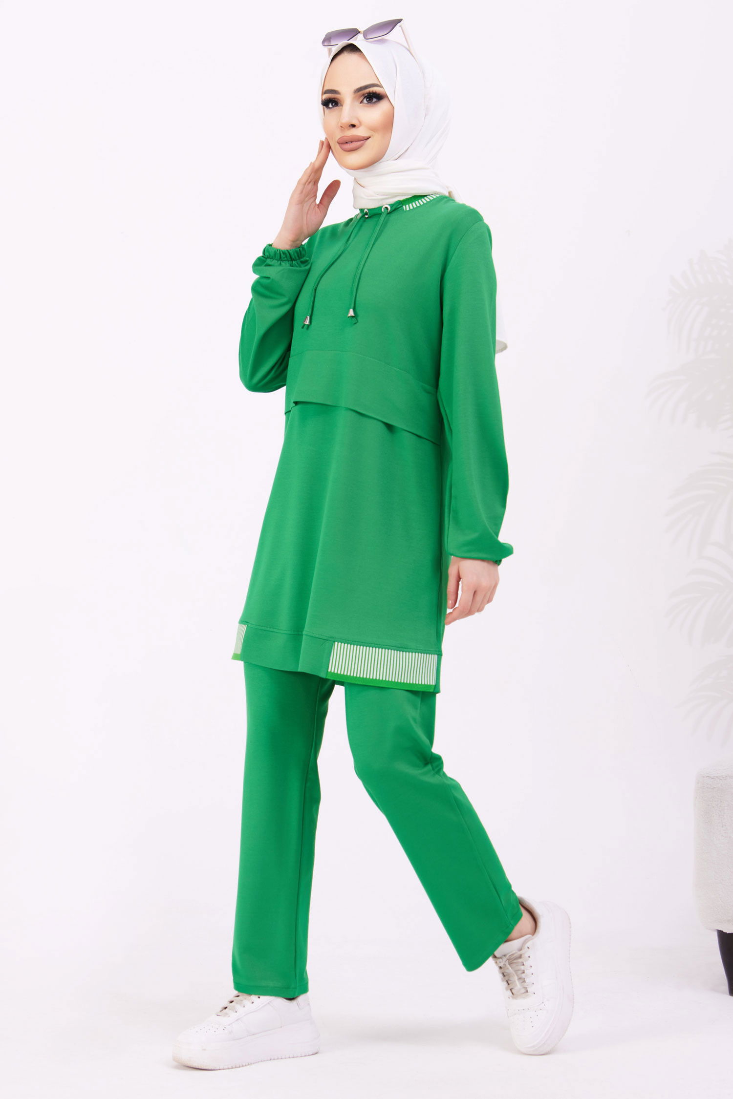 Tunik+Pantolon Yeşil - 22062