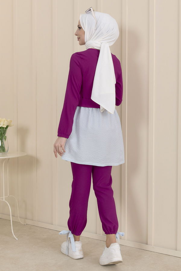 Tunik Pantolon Mor - 10507